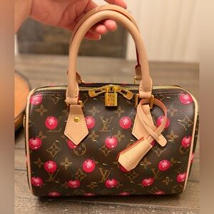 Brown Monogram Cherry Bandoulière 25CM Bag, New